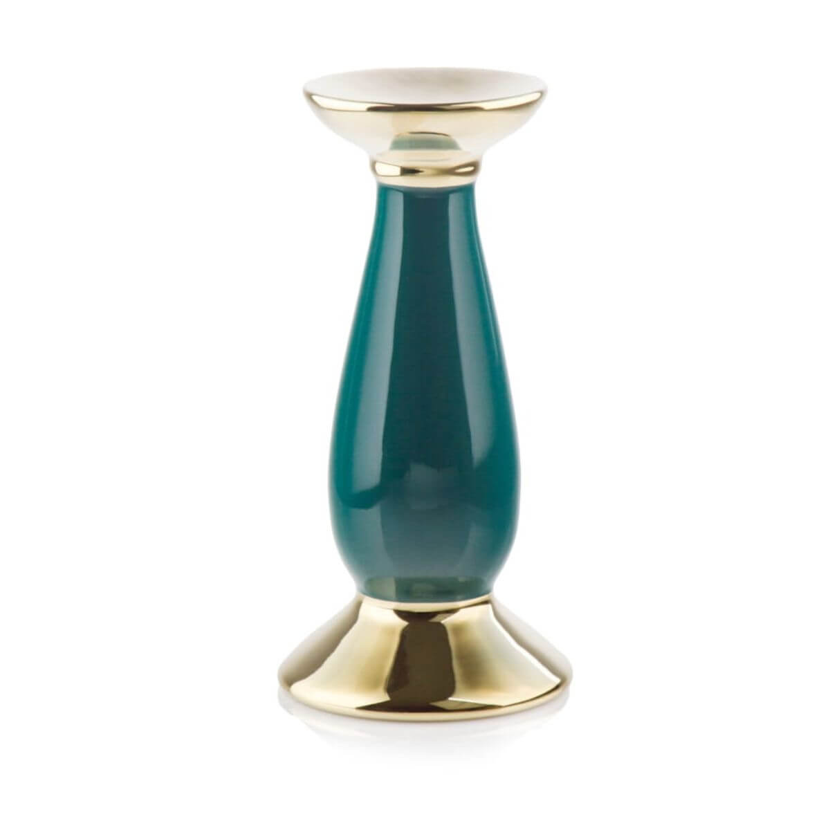 Polnix świecznik ceramiczny Emerald zielony