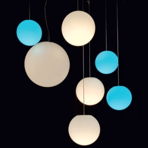 Biała lampa LED wisząca kula Micante mBALL Premium