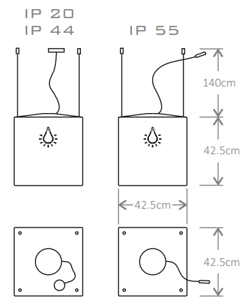 Lampa wisząca Micante mBOX - schemat