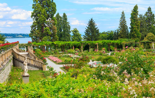 Wyspa kwiatowa Mainau na Jeziorze Bodeńskim